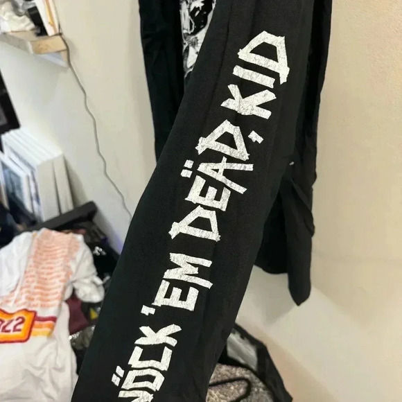 New Motley Crue Knock Em Dead Kid Long Sleeve Tee SZ XXL - Picture 6 of 7